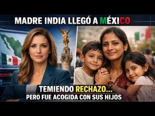 Una madre india llegó a México con sus hijos para reempezar, temiendo rechazo, pero fue acogida