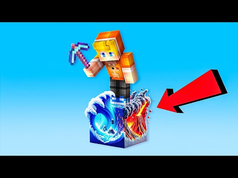 Майнкрафт, но на ОДНОМ БЛОКЕ СТИХИЙНЫХ БЕДСТВИЙ…