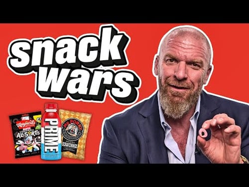 Triple H Tries Logan Paul's Prime For The First Time | Snack Wars