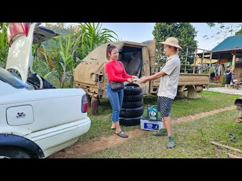 Genius girl challenge: restart the 1.5 ton box truck. Abandoned for 20 years without operation.