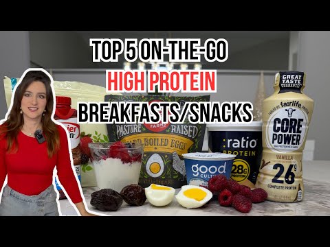 Top 5 On-The-Go High Protein Breakfasts/Snacks (20-30g) to Stay on Track This Holiday Season