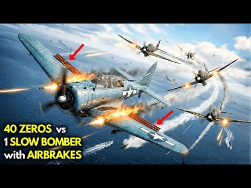 When 40 Zeros Cornered One SBD — This Pilot’s Dive Brake Trick Shocked The Navy