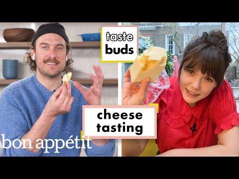 Elizabeth Olsen & Brad Try 10 Different Cheeses | Taste Buds | Bon Appétit