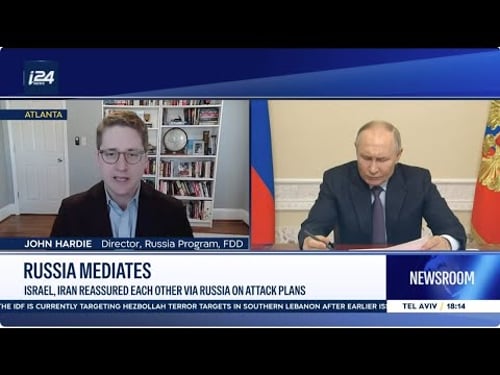 John Hardie on Russia's influence in the Middle East – i24 News