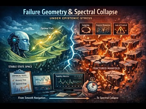 AI Failure Geometry and Spectral Collapse Under Epistemic Stress