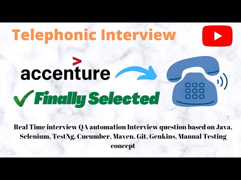 Accenture Automation Testing Interview Experience | Real Time Interview Questions and Answers