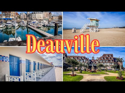 Deauville France 🇫🇷 4K HDR Walking Tour Walk Summer 2024 Plage Deauville Normandie
