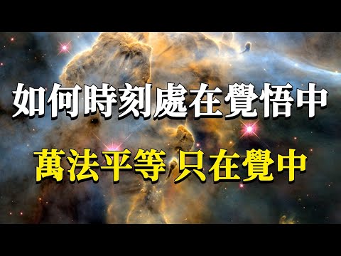 如何才能時刻安住在覺悟的狀態裏?99%的人都背道而馳了!萬法平等,只在覺中!#能量#業力 #宇宙 #精神 #提升 #靈魂 #財富 #認知覺醒 #修行
