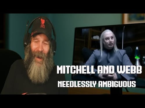 American Reacts to Mitchell and Webb Needlessly Ambiguous Terms (Glitch Bleed)