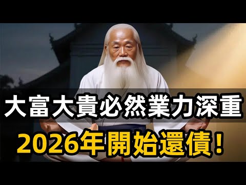 Wealth and wealth are bound to have deep karma, and debt repayment will begin in 2026