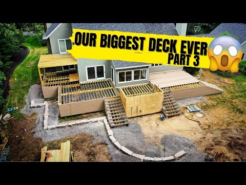 Building A HUGE Deck - Skirting Details and GIANT Boulders