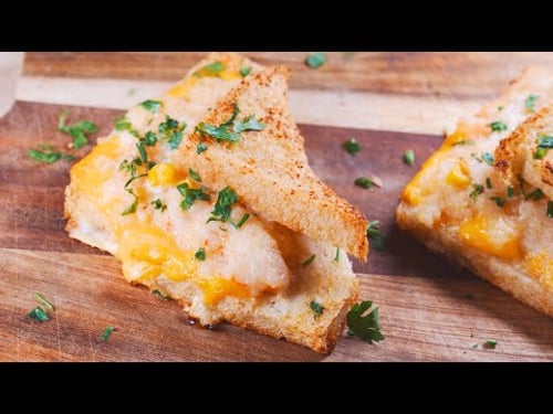 So Cheesy & So Tender + Springy ๐ง Shrimp Toast Thatโs So Addictive ๐ค๐