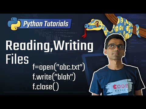 Python Tutorial - 13. Reading/Writing Files