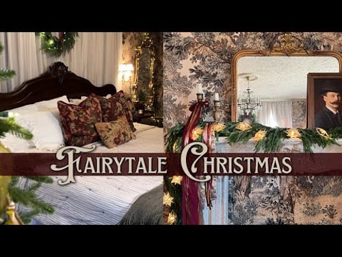 A Fairytale Chateau Christmas Bedroom // Decorate With Me 2025
