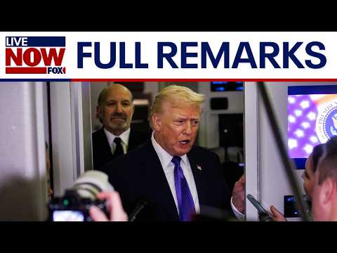 FULL: President Trump talks Iran, Obama video, & more on AF1