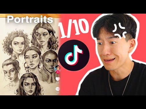 RATING TIKTOK ART TUTORIALS 🗿 7
