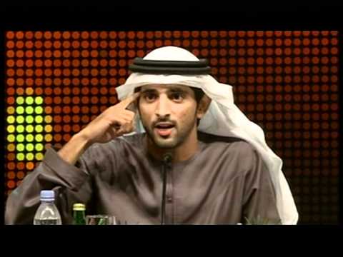 Sheikh Hamdan bin Mohammed AlMaktoum recites his latest poem at Dubai Poetry Forum 2011