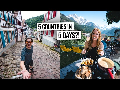 The ULTIMATE European Road Trip - 5 COUNTRIES in 120 hours! Incredible Food & Ancient Towns!