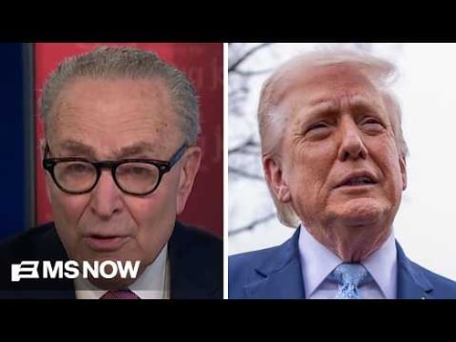 Sen. Schumer: Trump is tying himself in a triple-knot