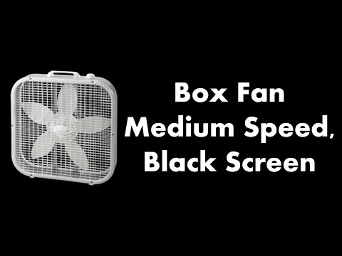 π΄ Box Fan - Medium Speed, Black Screen π¨β¬ β’ Live 24/7 β’ No mid-roll ads