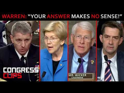 Warren vs. Command General Sparks Tense Senate Moment; Wicker and Cotton Jump In!