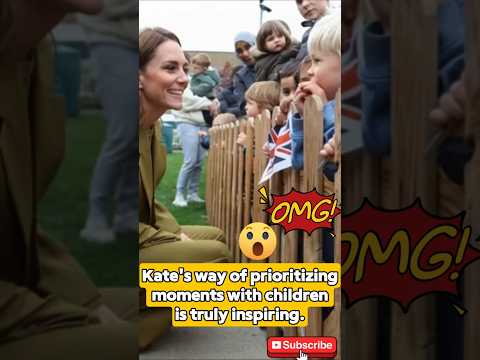 Kate's way of prioritizing moments with children is truly inspiring. #kate #royalfamily #shorts