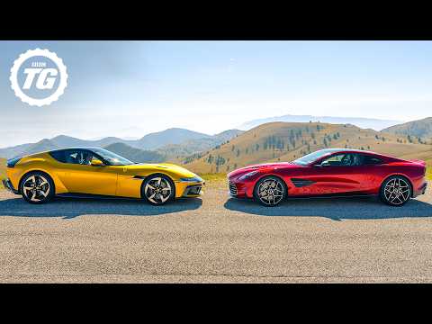 Ferrari 12Cilindri vs Aston Martin Vanquish: Super GT Battle! | 4K