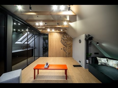 Дачный ответ от 23.12.2018. Хай-тек под крышей. Мансарда с музыкальной студией и камином.