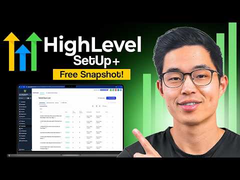 Complete GoHighLevel Account Setup For Beginners - Free Snapshots Included!