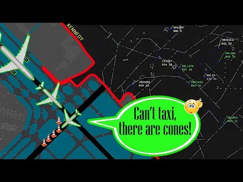 FEW CONES ON THE RUNWAY CREATE CHAOS AT KENNEDY!
