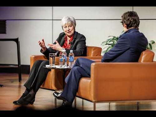 Defending democracy: Baroness Theresa May at Yale Jackson | Yale University