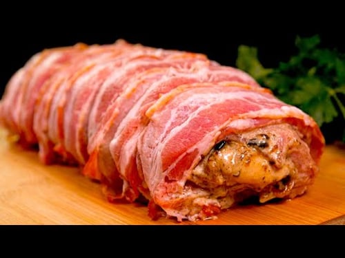 ⭐ „Nur 20 Minuten! Saftiges Schweinefleisch im Baconmantel, das jeden Gast begeistert!“