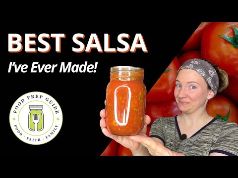 The BEST Mild Salsa for Canning 🍅🫙🫑