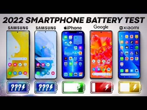 Samsung S22 Ultra vs S21 / iPhone 13 Pro Max / Pixel 6 Pro / Xiaomi 12 Pro Battery Life Drain Test!