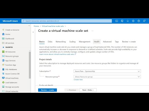 Azure Virtual Machine Scale Sets (VMSS) demo