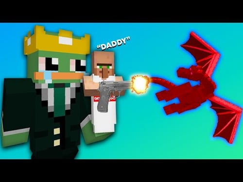 Beating Minecraft with BABY VILLAGER