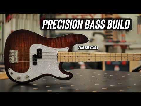 Precision Bass Build | Burst Flame Maple Top | #asmr