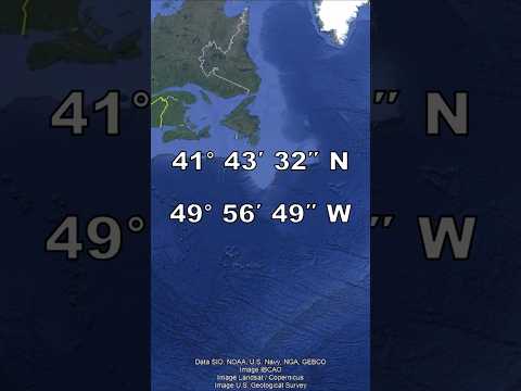 The Titanic Sank a Lot Further South than You Might Think #shorts