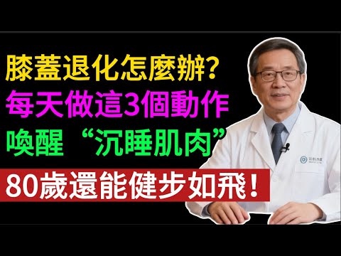 膝蓋退化,不敢動、不敢走?大錯特錯!每天堅持3個黃金動作,打造“天然護膝”,比止痛藥還管用!喚醒“沉睡肌肉”,80歲還能健步如飛!#健康知识#老年健康#健康养生#健康之眼