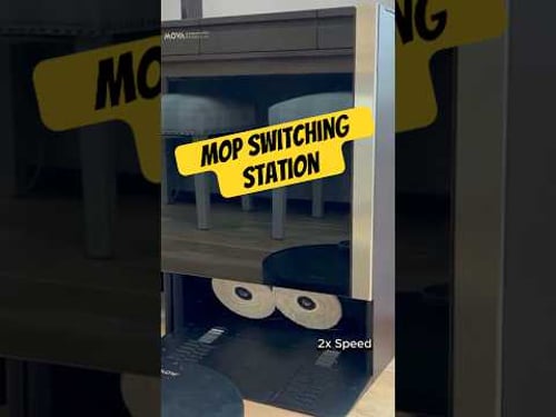 This mop switching hub is mesmerizing! #technology #smarthome #robotvacuum