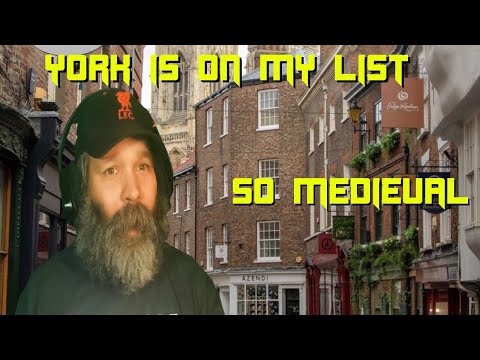 Its On the List!! American Reacts to York, England - The Most Medieval Town in the World Walkthrough