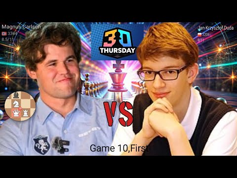 Big Blunder!!⚡Magnus Carlsen vs Jan Krzysztof Duda in 3+0 Thursday 2025 || chesscom