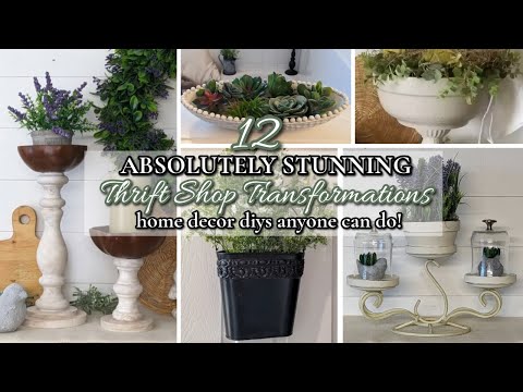 12 ABSOLUTELY STUNNING THRIFT SHOP TRANSFORMATIONS!~Affordable Home Decor Diys Anyone Can Do!