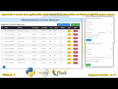 Aprende a crear una aplicación web de Control de Atención en Flask y MySQL paso a paso