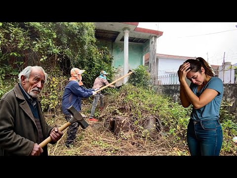 Shock old man was about to demolish his daughter's house until we came to clean it up