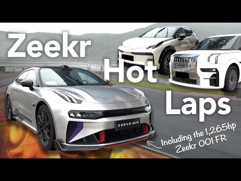Zeekr 001 FR On Track - Taking On Ningbo Circuit In The Rain In An MPV, SUV, and The Hottest 001