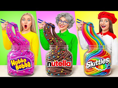 Me vs Grandma Cooking Grimace Shake Challenge | Funny Moments by Super Hyper DO