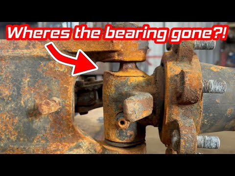 Chinese forklift axle in a bad way