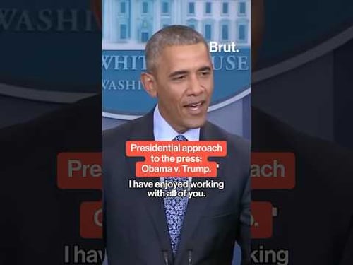 Presidential approach to press: Obama v. Trump