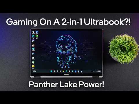 Gaming On a 2-in-1 Ultrabook! MSI Prestige 14 Flip AI+ First Look